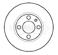 BORG & BECK Тормозной диск BBD5844S